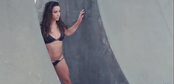  Aly Raisman posing in sexy bikinis for Sports Illustrated photoshoot (uploaded by celebeclipse.com)